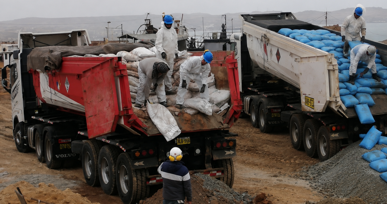 Recepción de mineral en Planta El Rubí